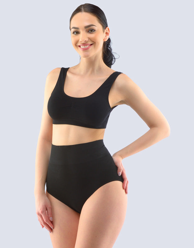 Culotte en bambou avec taille extra haute