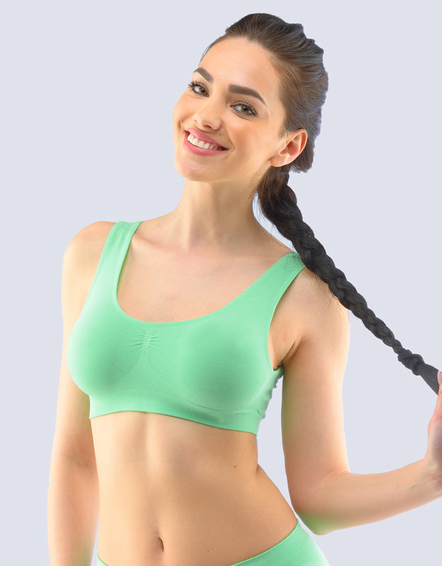 Reggiseno in bambù con spalline larghe