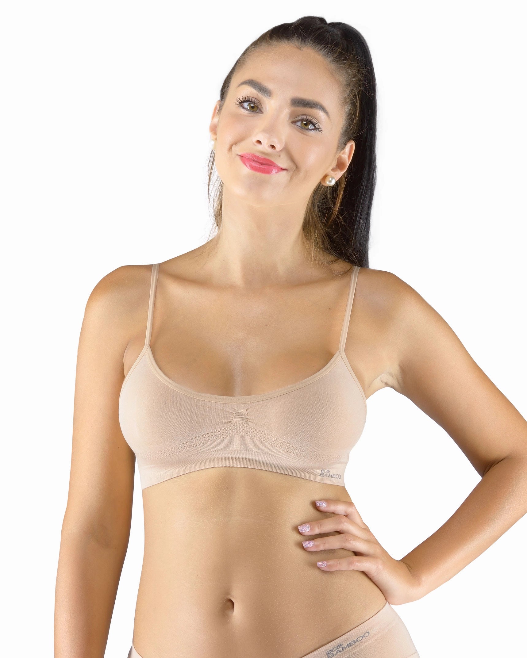 Soutien-gorge à fines bretelles en bambou