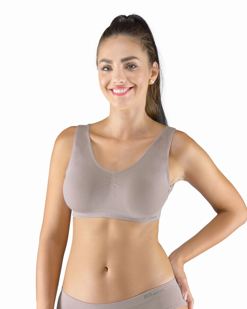 Reggiseno in bambù con spalline larghe