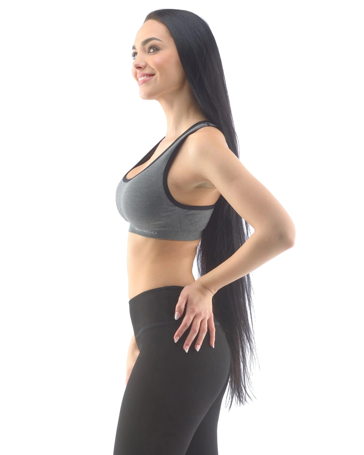 Soutien-gorge de sport rembourré en bambou