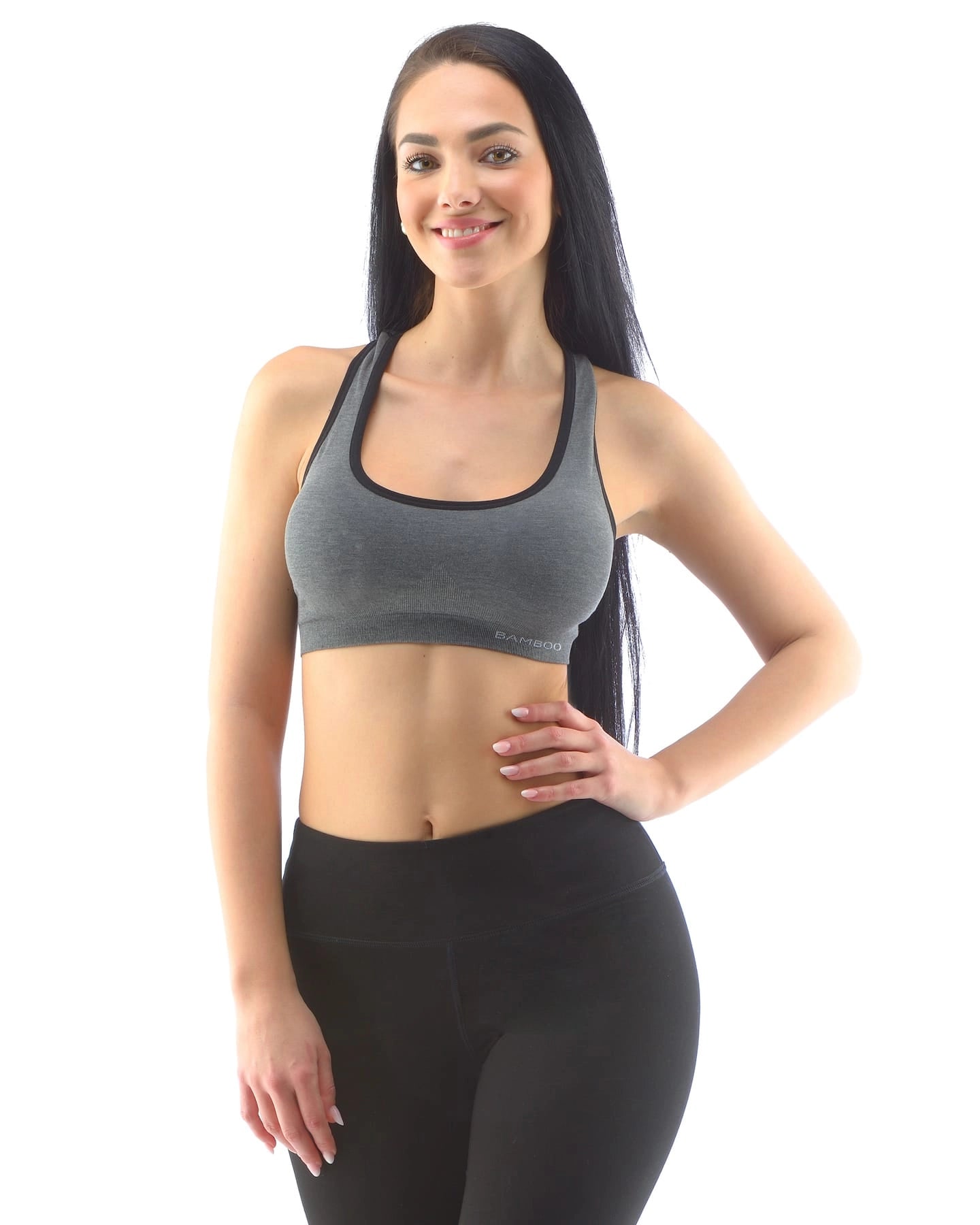 Soutien-gorge de sport rembourré en bambou