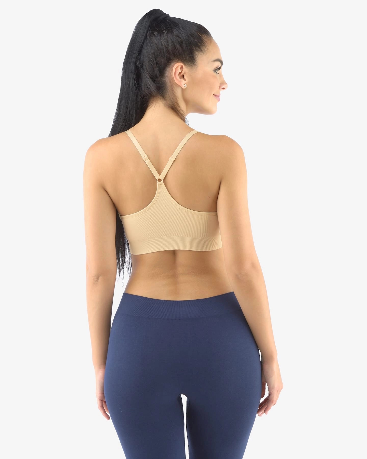 Soutien-gorge rembourré avec bretelles réglables en bambou