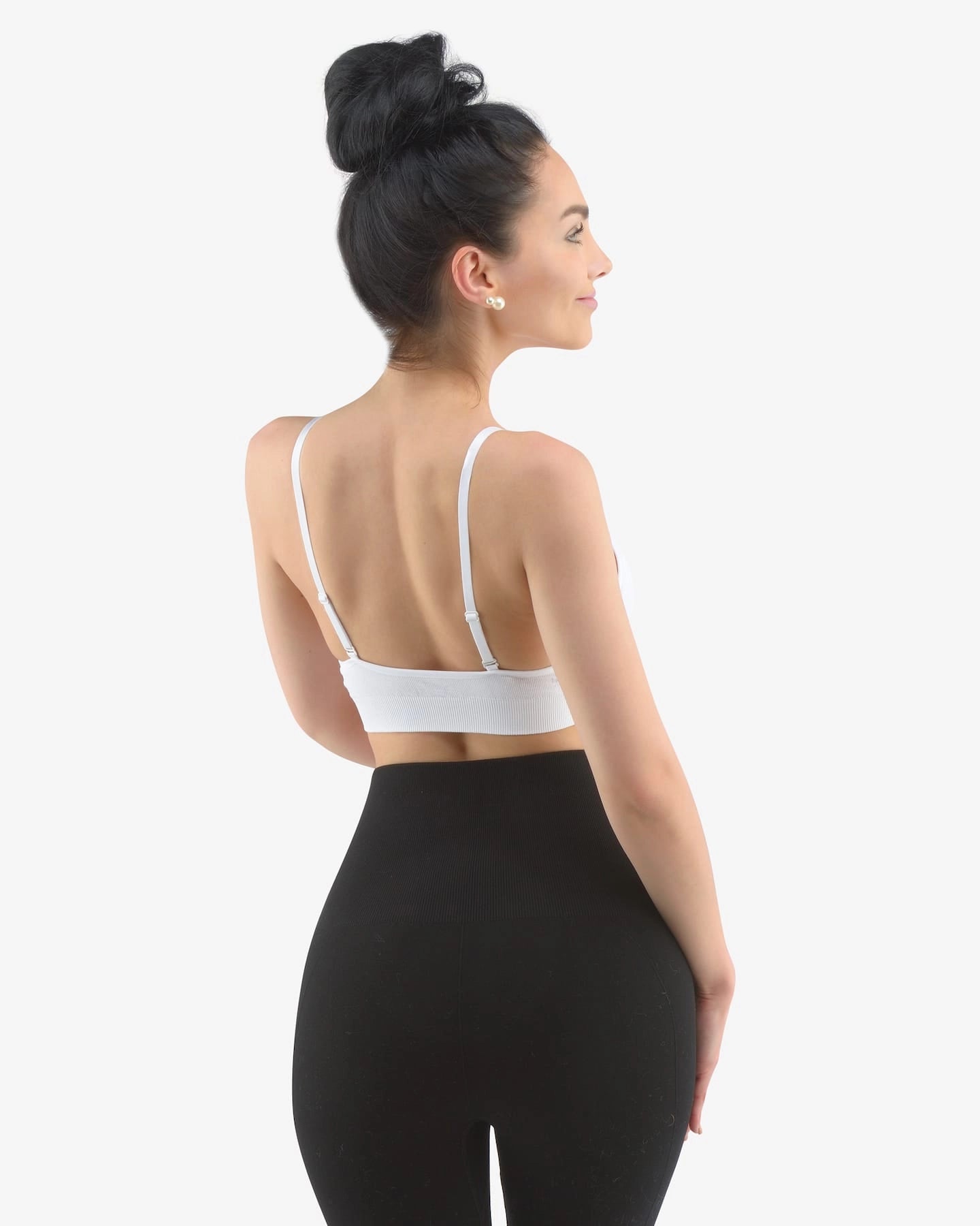 Soutien-gorge rembourré avec bretelles réglables en bambou