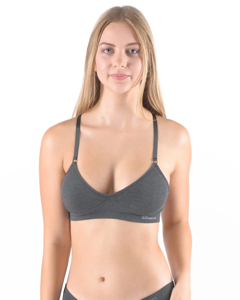 Reggiseno imbottito in bambù con spalline regolabili