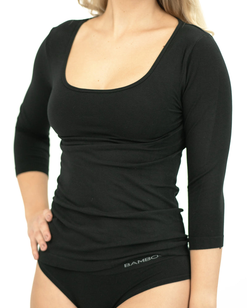 Maglia in bambù a maniche 3/4
