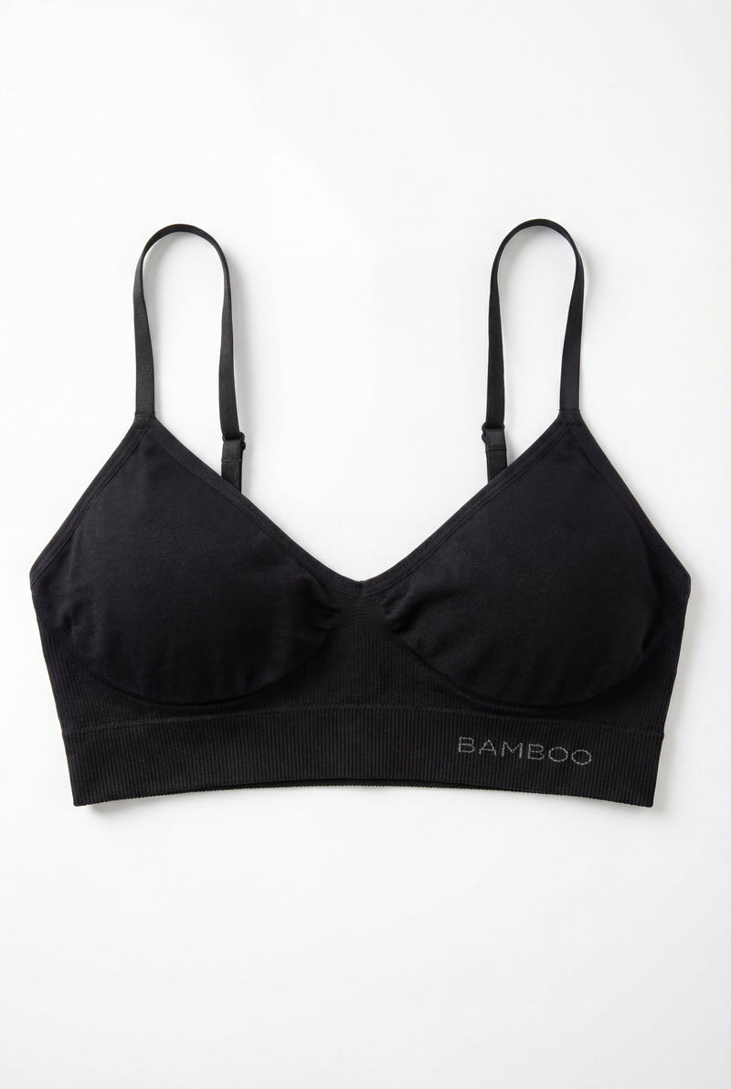 Reggiseno imbottito in bambù con spalline regolabili