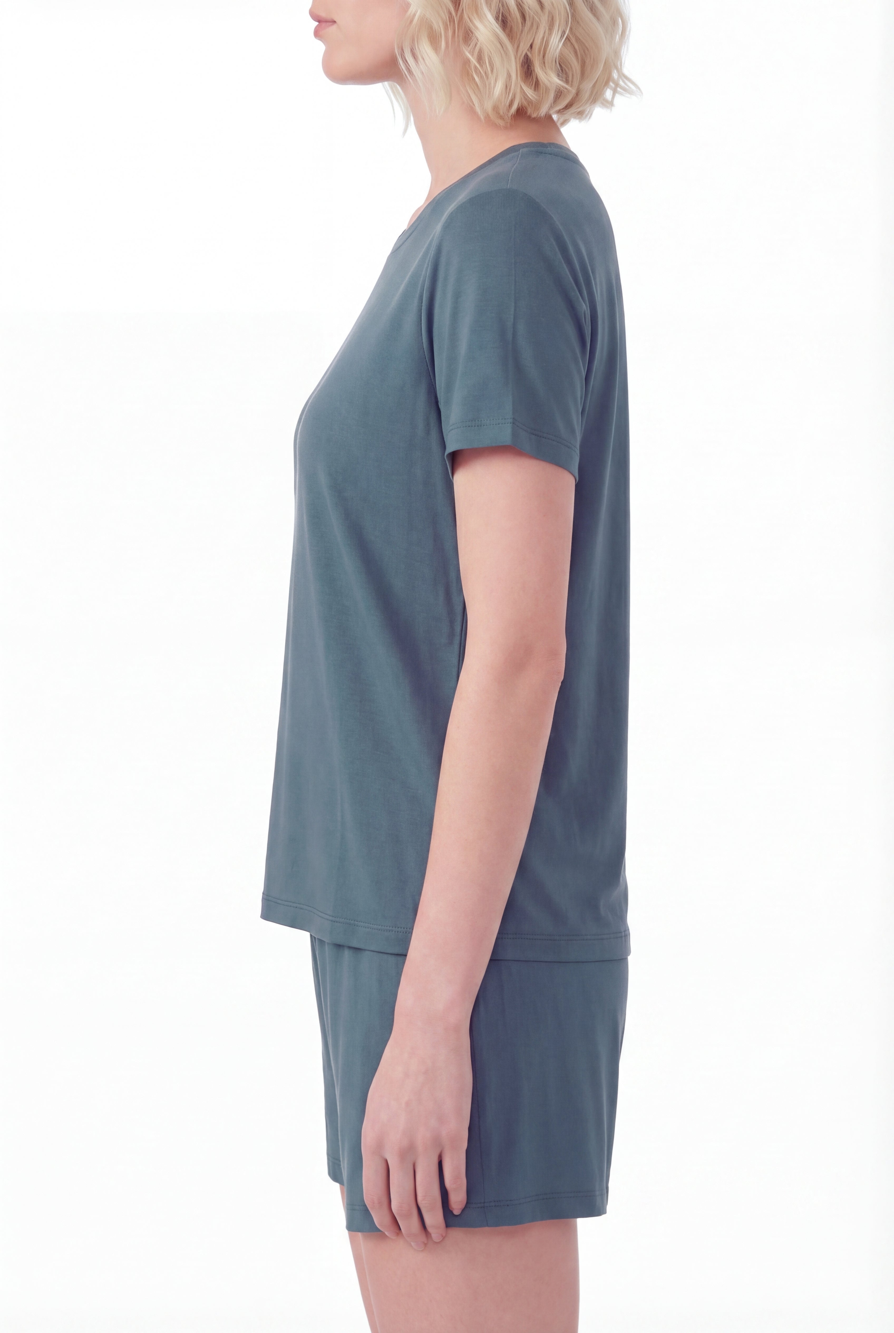 Short-Sleeve Bamboo Pyjama with with Shorts