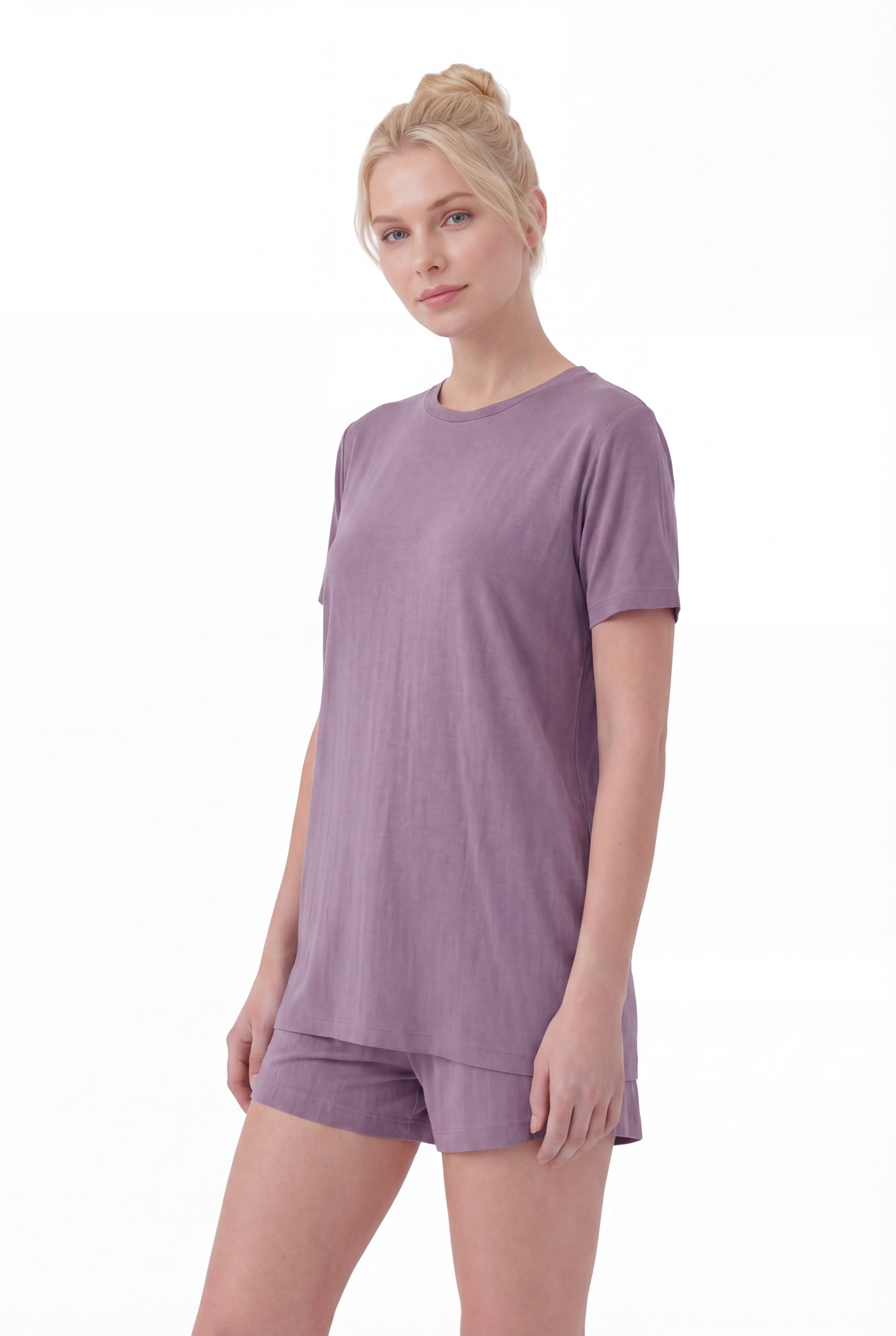 Short-Sleeve Bamboo Pyjama with with Shorts