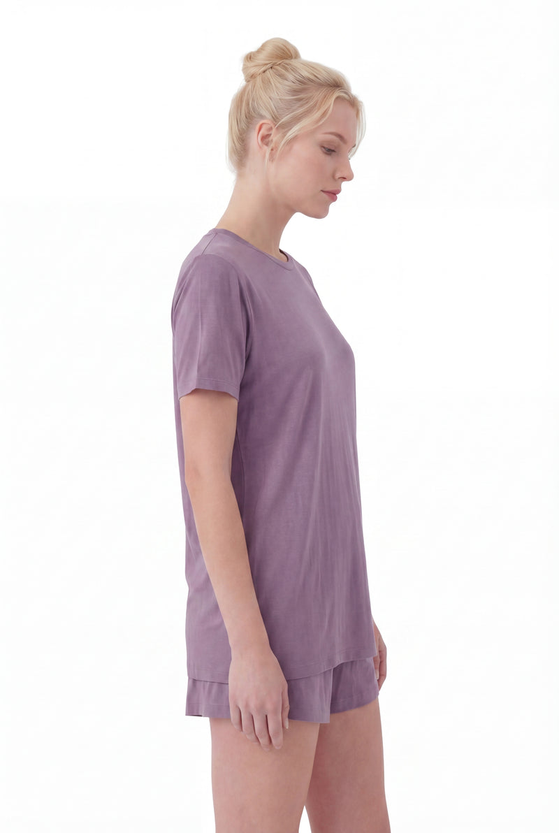 Short-Sleeve Bamboo Pyjama with with Shorts