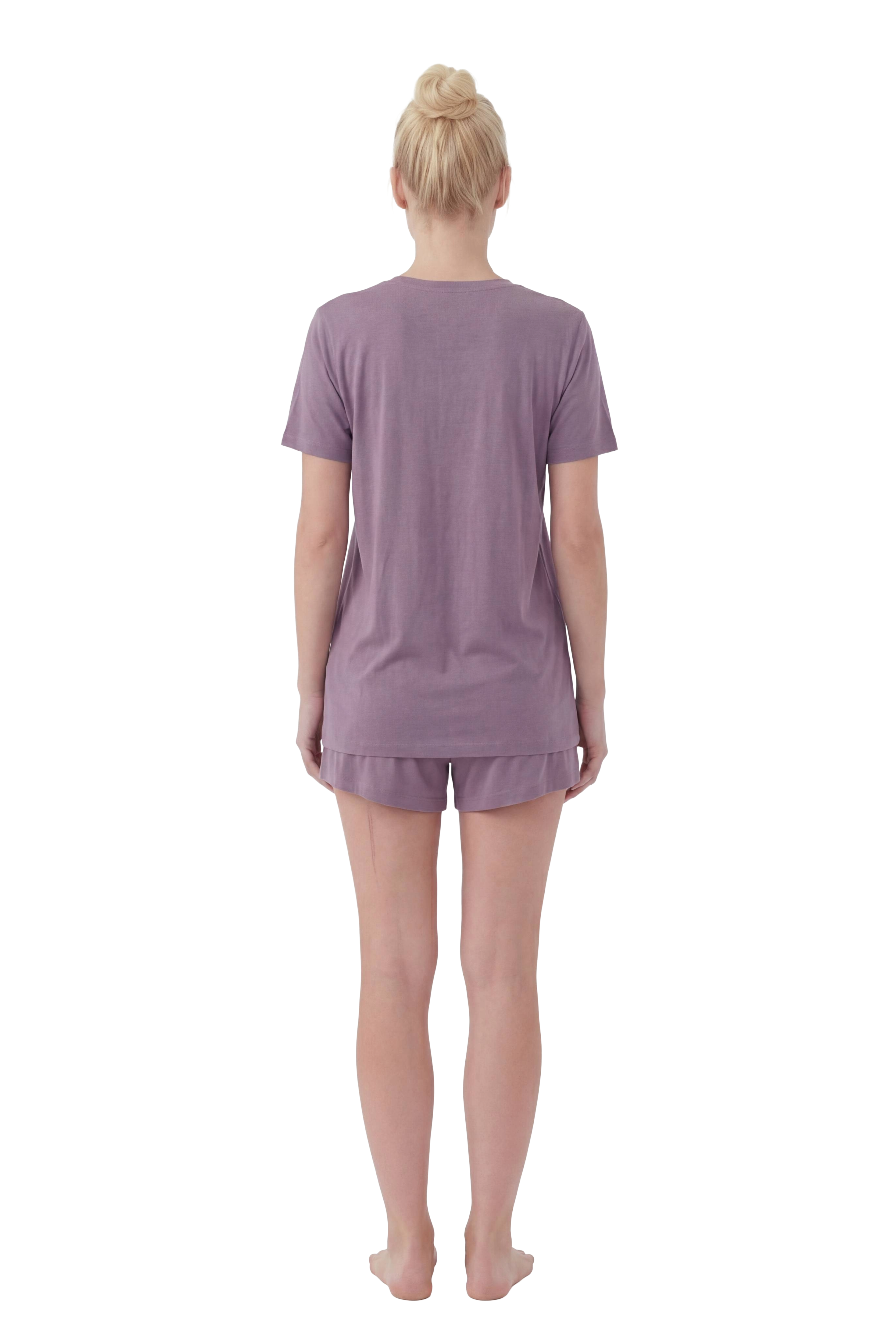 Short-Sleeve Bamboo Pyjama with with Shorts