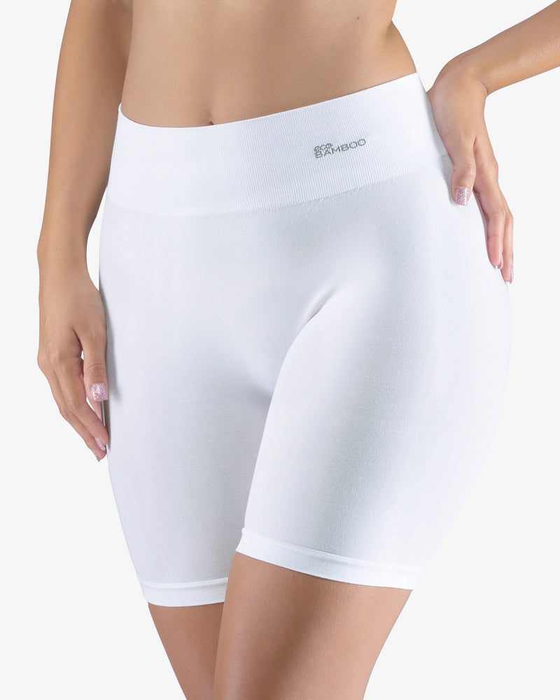 Boxer long taille haute en bambou