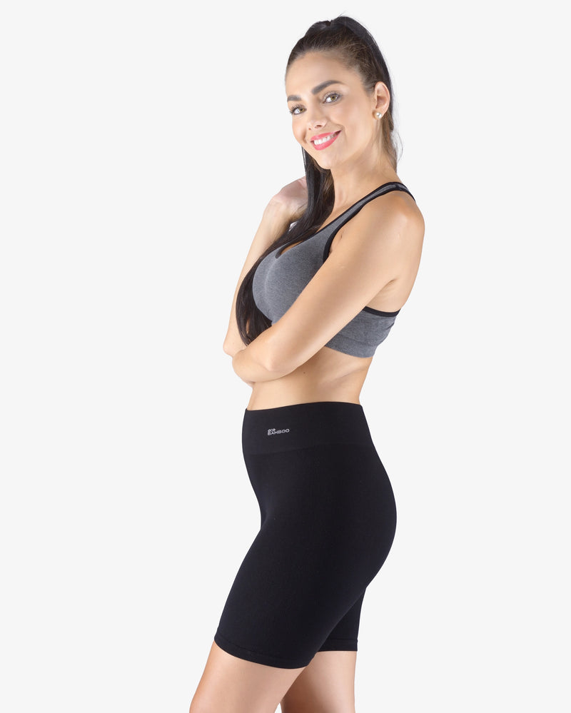 Boxer long taille haute en bambou