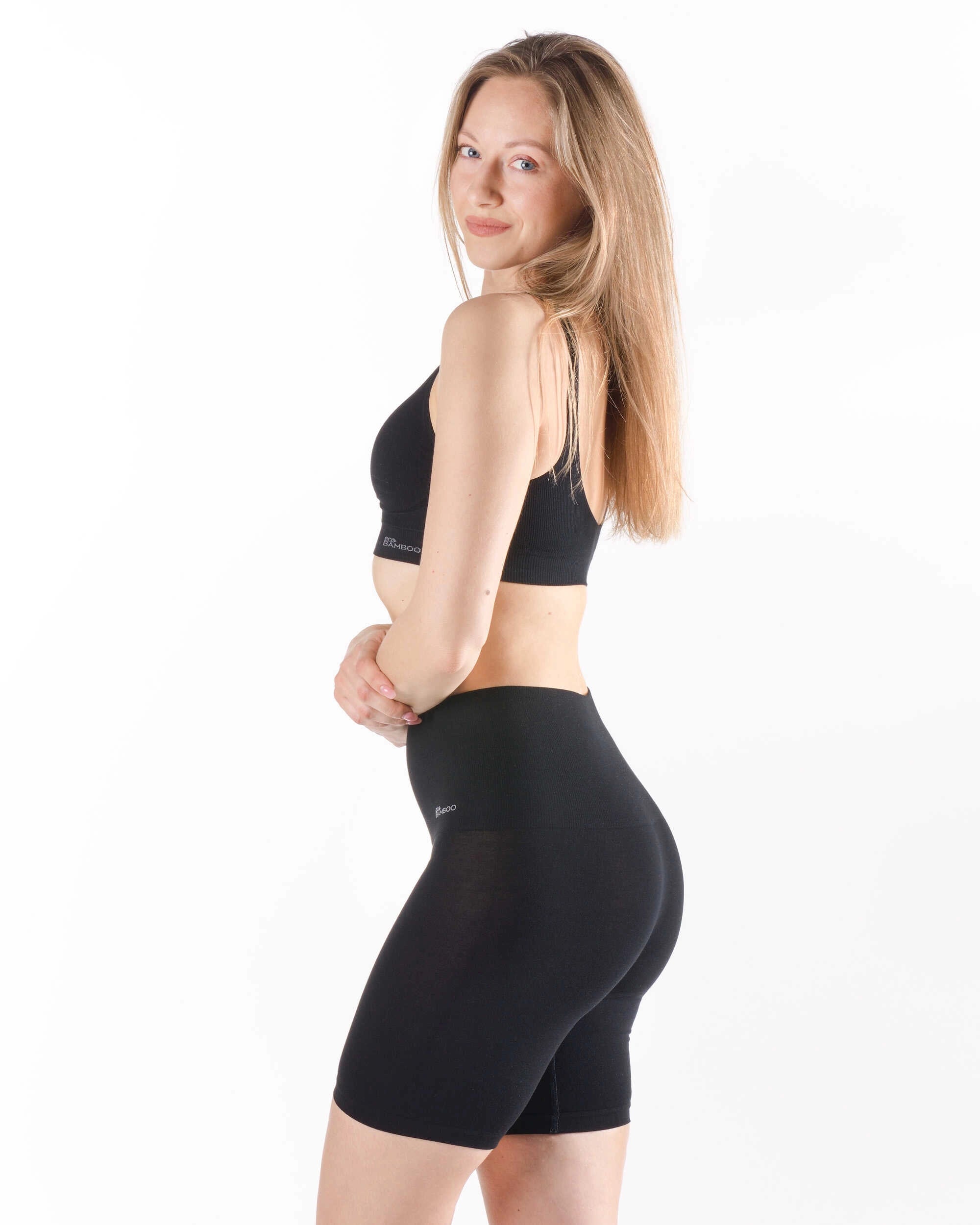 Längere Bambus-Boxershorts mit Antirutschstreifen