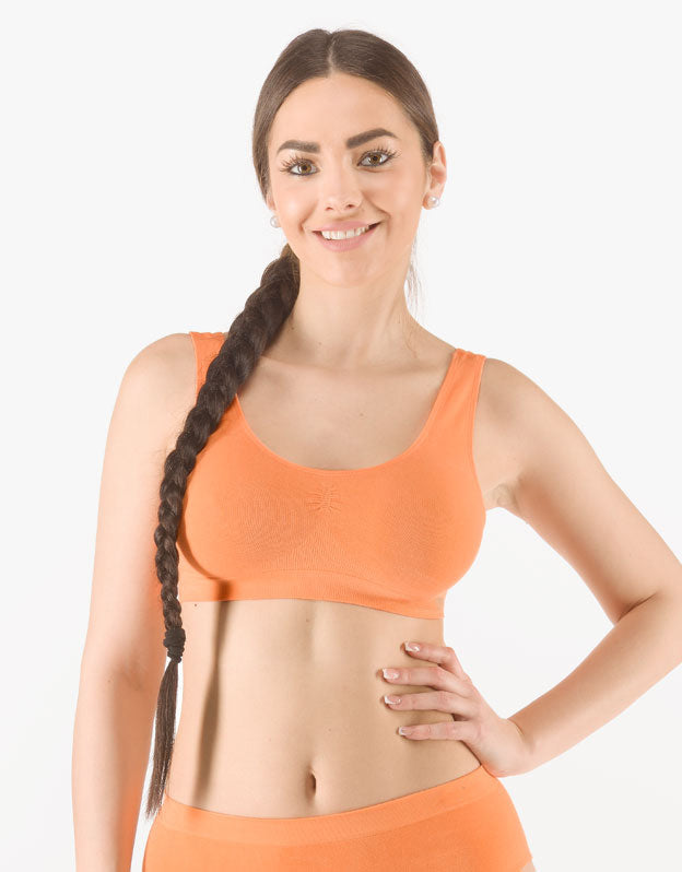 Reggiseno in bambù con spalline larghe