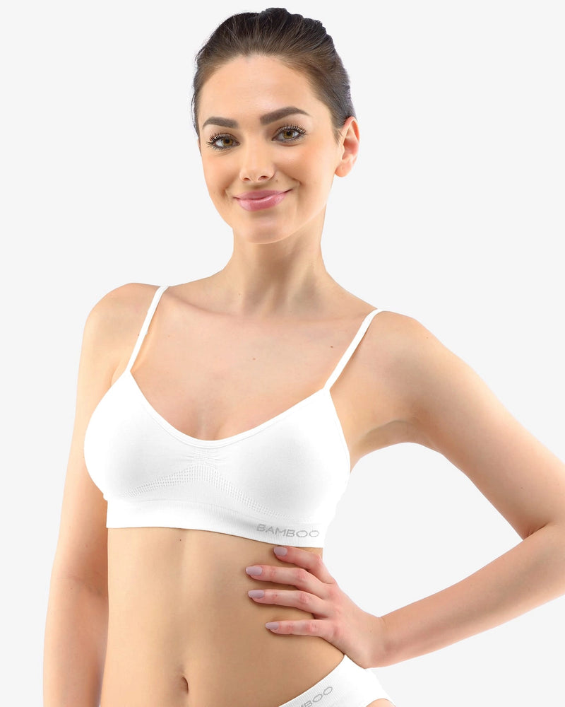 Reggiseno in bambù con spalline sottili