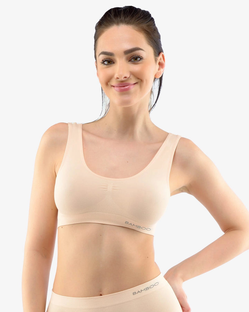 Reggiseno in bambù con spalline larghe