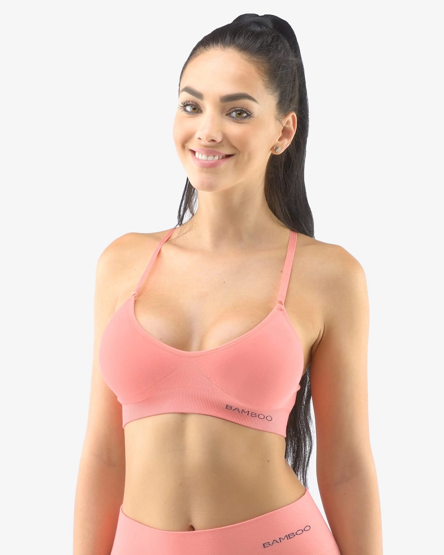 Reggiseno imbottito in bambù con spalline regolabili