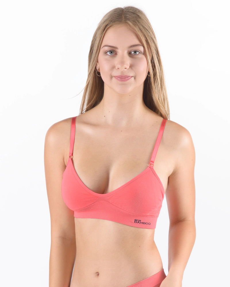 Reggiseno imbottito in bambù con spalline regolabili