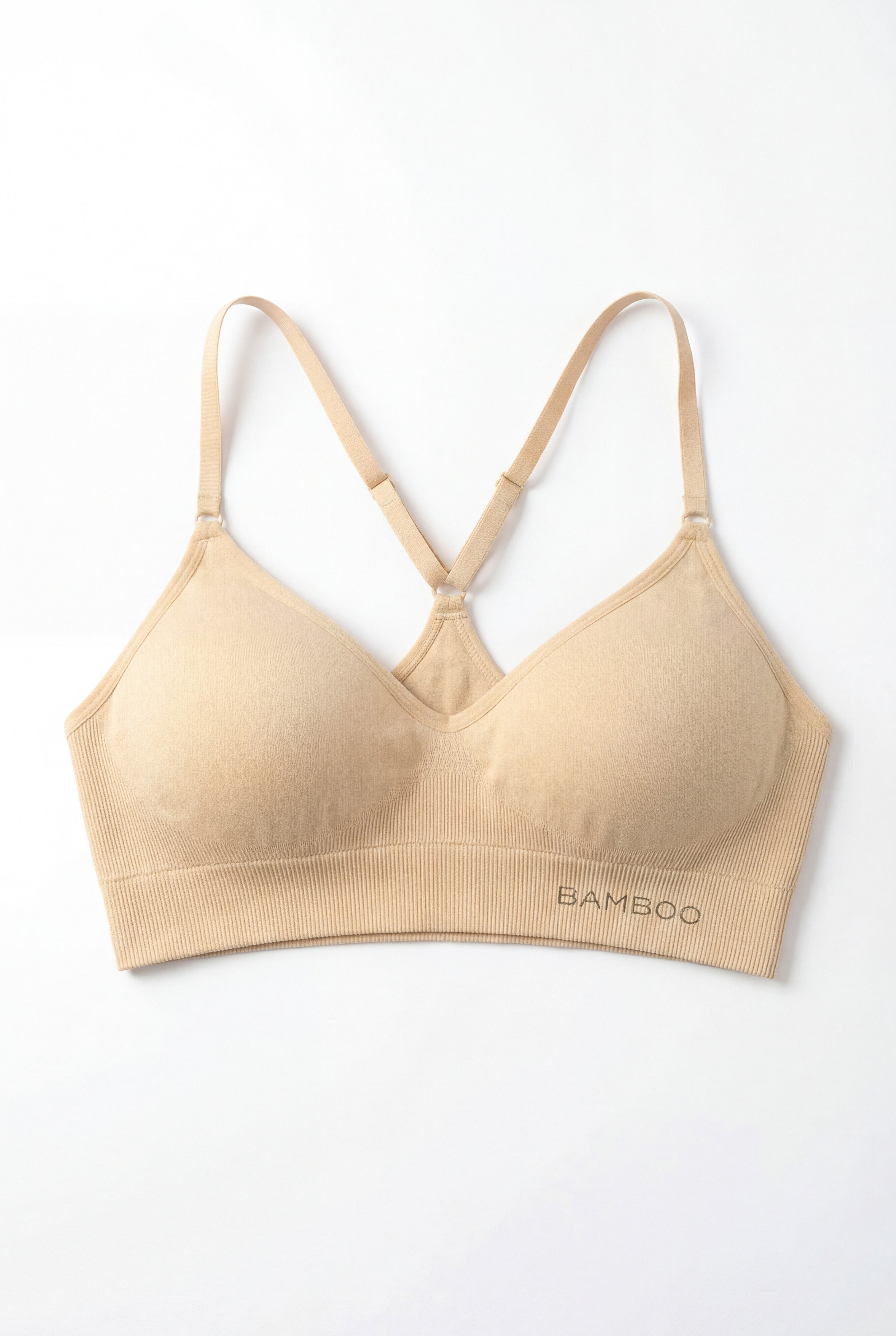 Reggiseno imbottito in bambù con spalline regolabili