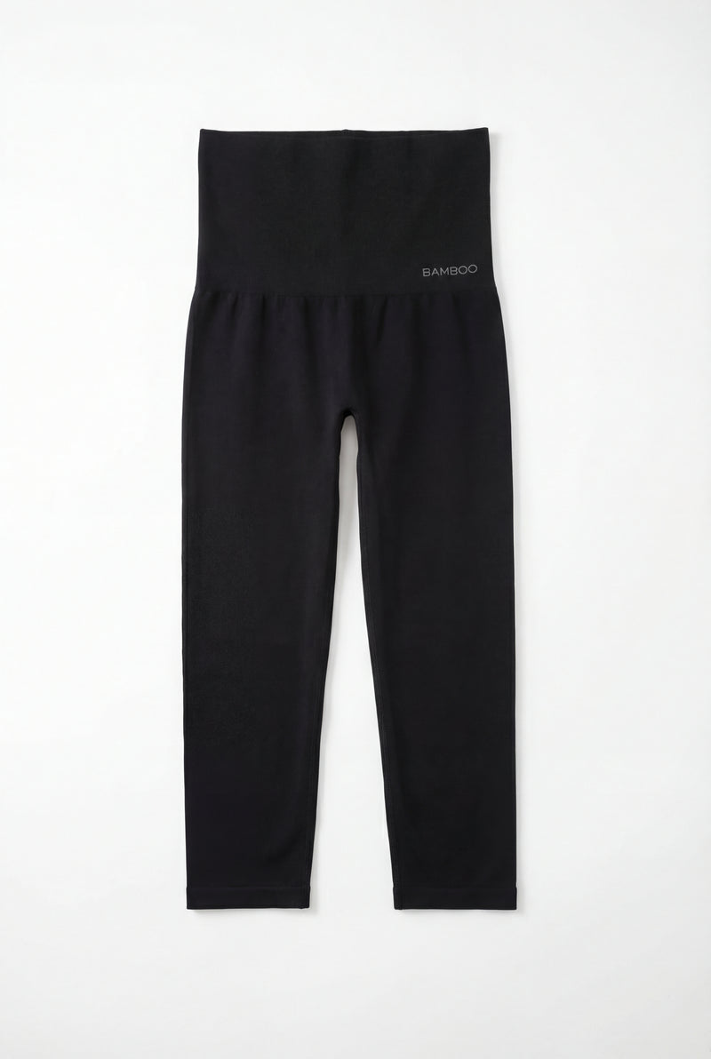 Leggings in bambù capri a vita alta