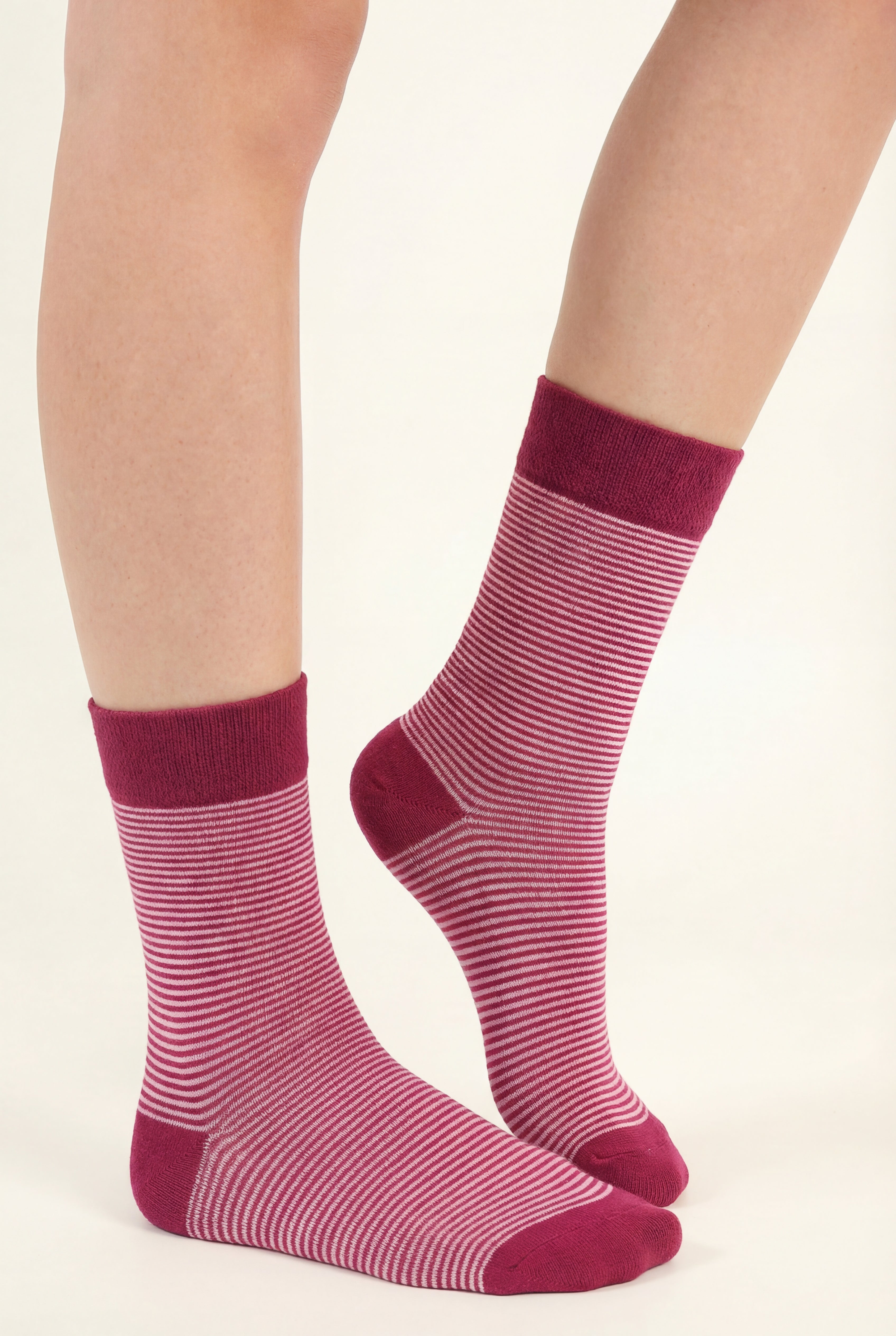 Chaussettes rayées en bambou