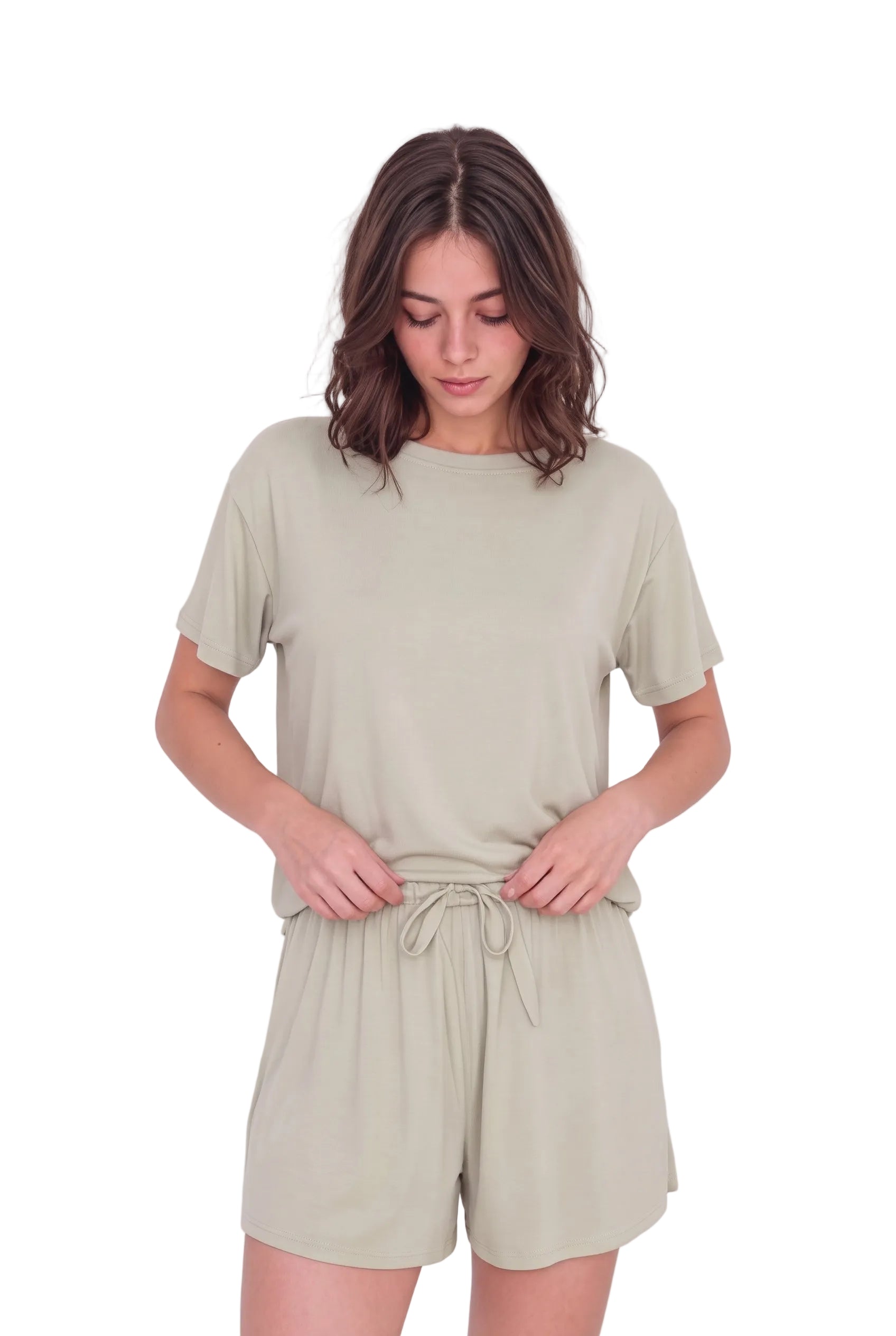Short-Sleeve Bamboo Pyjama with with Shorts