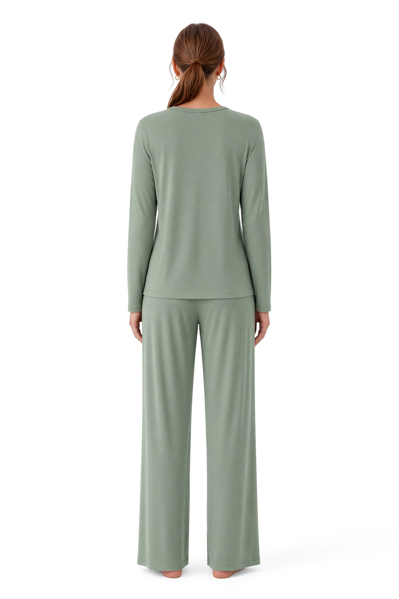Langer Pyjama aus Bambus